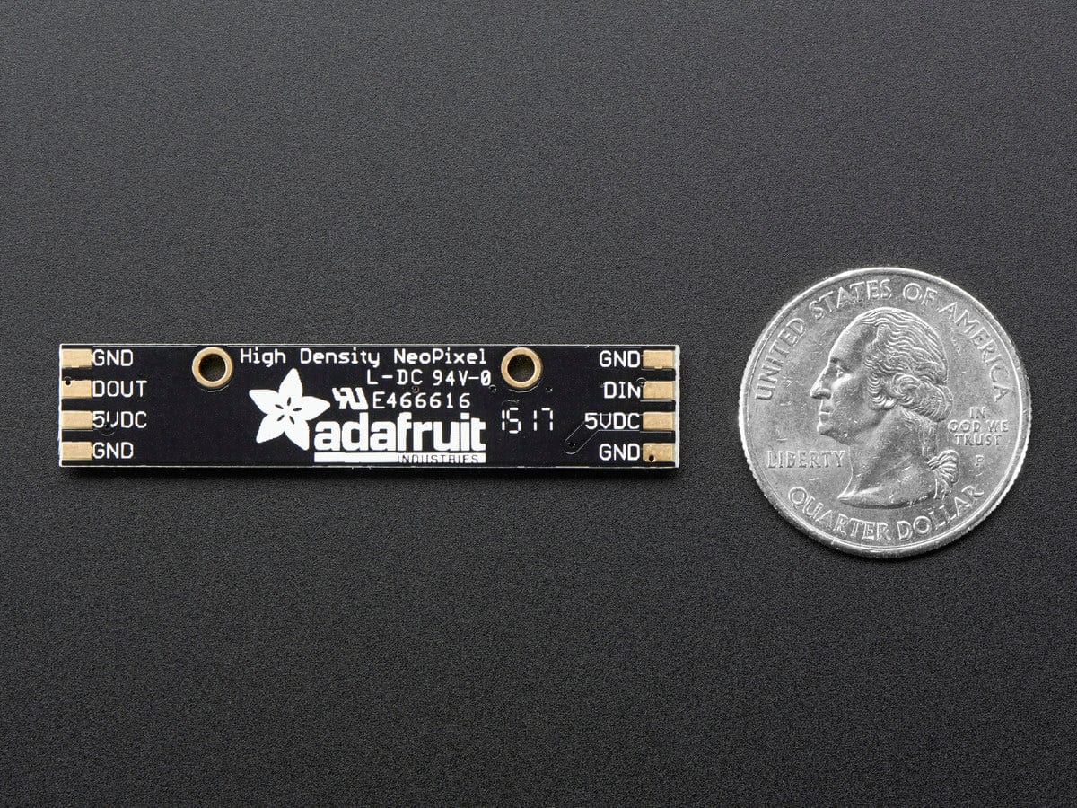 NeoPixel Stick - 8 x 5050 RGBW LEDs - Warm White - ~3000K by Adafruit - The Pi Hut