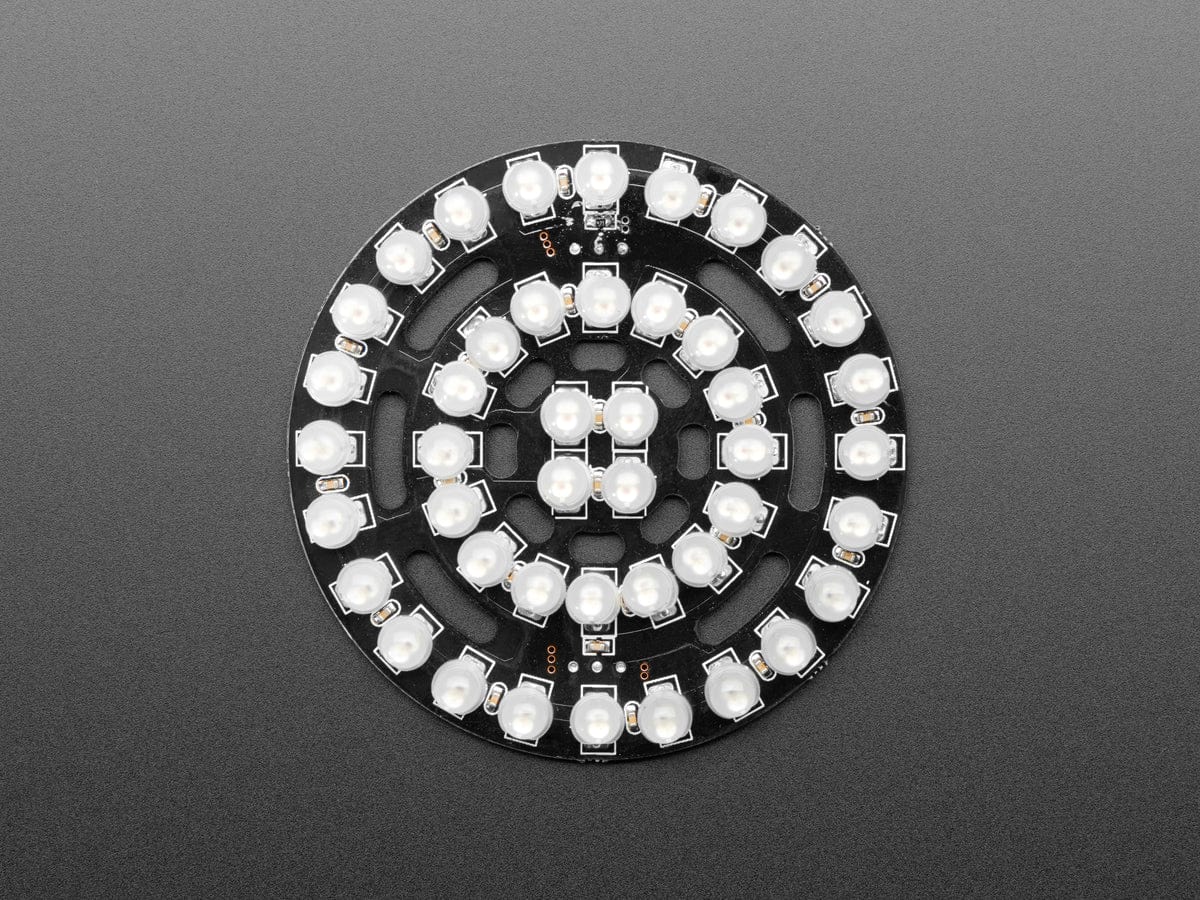 NeoPixel Triple-Ring Board with 44 Thru-Hole LEDs (66mm Diameter) by Adafruit - The Pi Hut