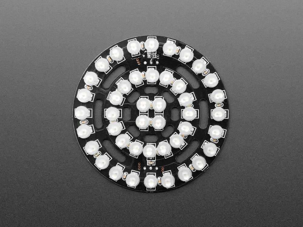 NeoPixel Triple-Ring Board with 44 Thru-Hole LEDs (66mm Diameter) by Adafruit - The Pi Hut