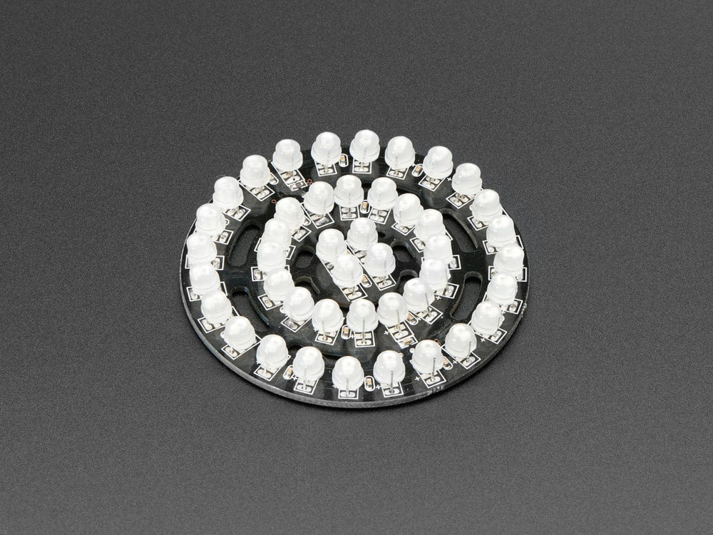 NeoPixel Triple-Ring Board with 44 Thru-Hole LEDs (66mm Diameter) by Adafruit - The Pi Hut