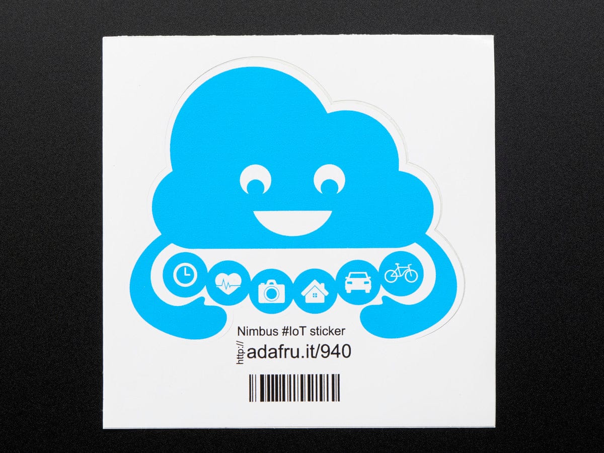 Nimbus the Cloud - Internet of Things- Sticker! by Adafruit - The Pi Hut