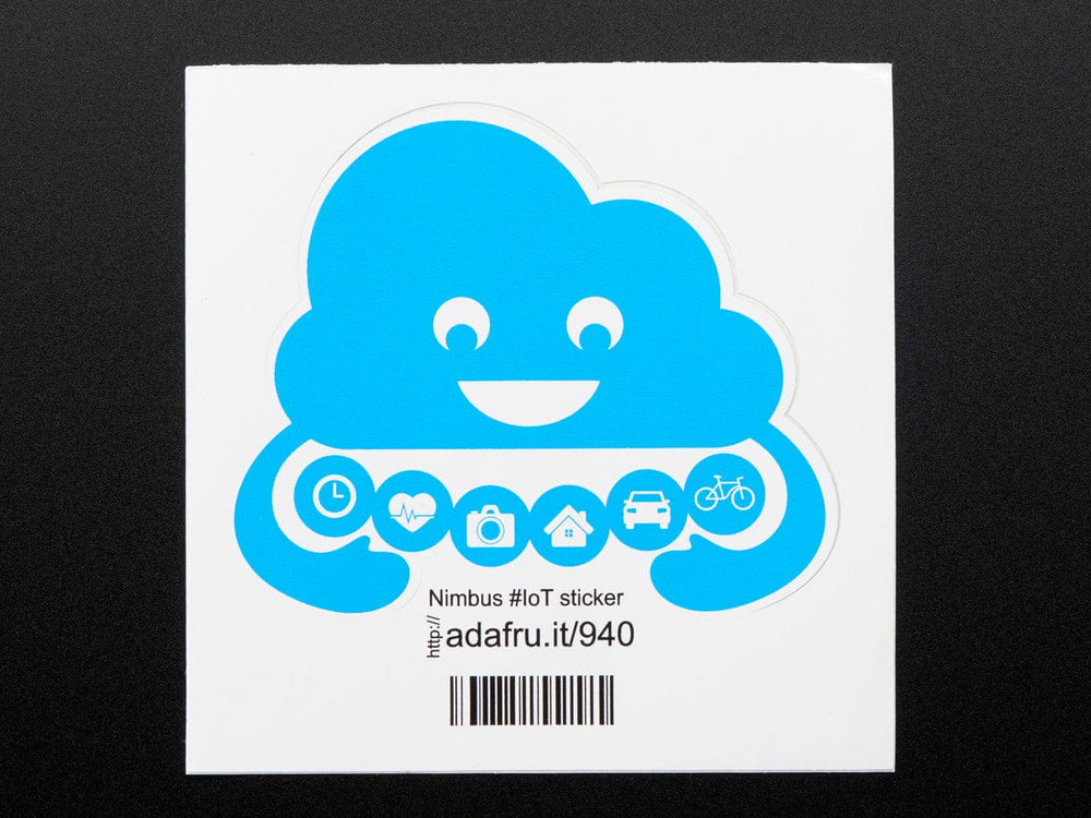 Nimbus the Cloud - Internet of Things- Sticker! by Adafruit - The Pi Hut