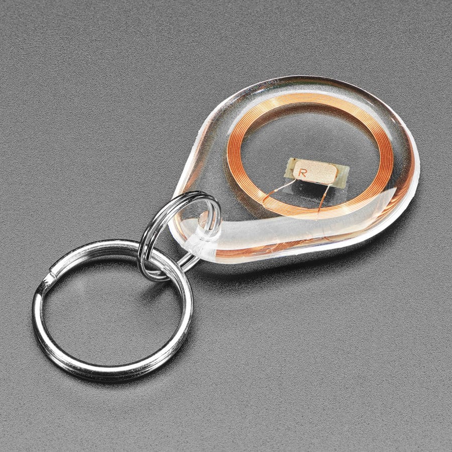 NTAG203 (13.56MHz RFID/NFC) Clear Keychain Fob by The Pi Hut - The Pi Hut