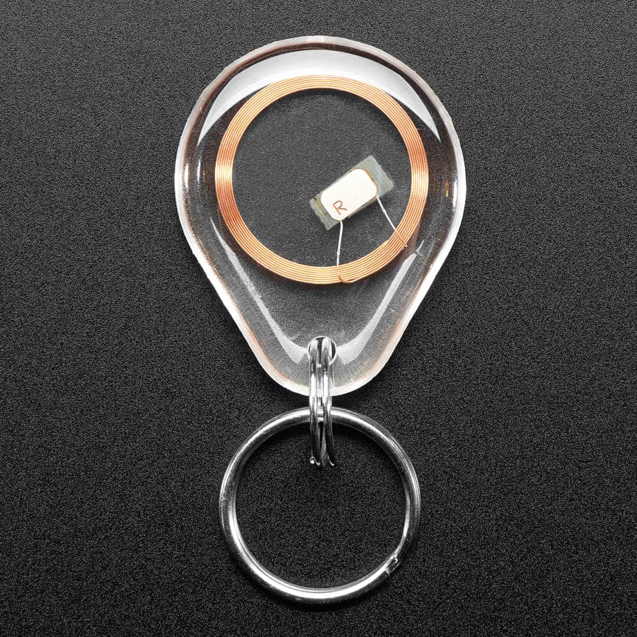 NTAG203 (13.56MHz RFID/NFC) Clear Keychain Fob by The Pi Hut - The Pi Hut