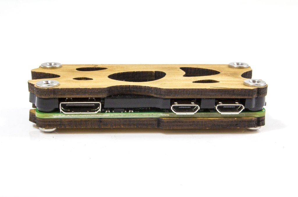 Nucleus Zero Raspberry Pi Zero Case - Bamboo by C4 Labs - The Pi Hut