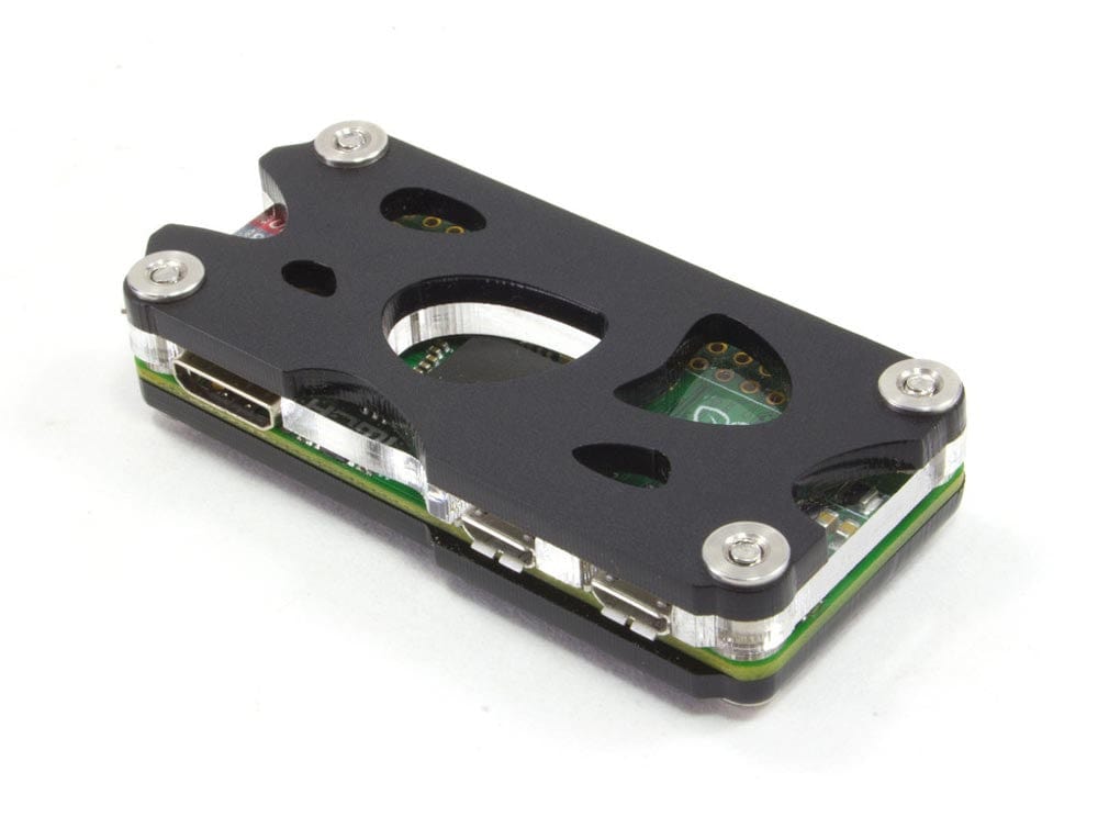 Nucleus Zero Raspberry Pi Zero Case - Black Ice - The Pi Hut