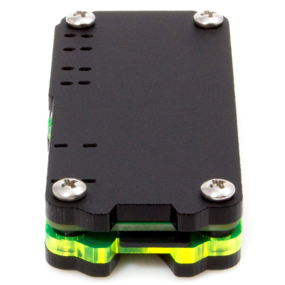 Nucleus Zero Raspberry Pi Zero Case - Black & Lazer Lime by C4 Labs - The Pi Hut