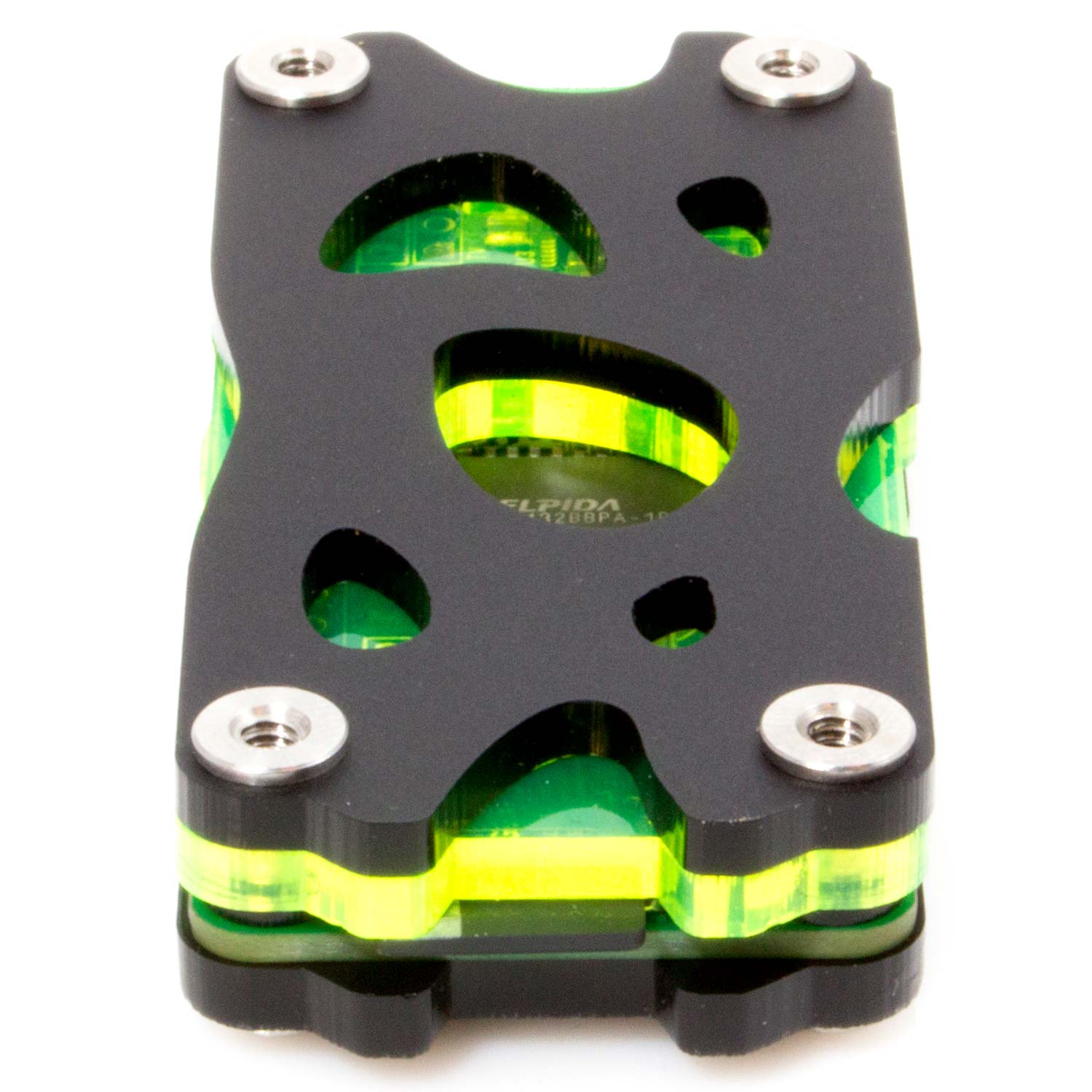 Nucleus Zero Raspberry Pi Zero Case - Black & Lazer Lime by C4 Labs - The Pi Hut