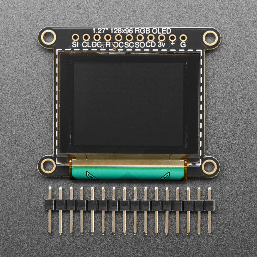 OLED Breakout Board - 16-bit Color 1.27" w/microSD holder by Adafruit - The Pi Hut