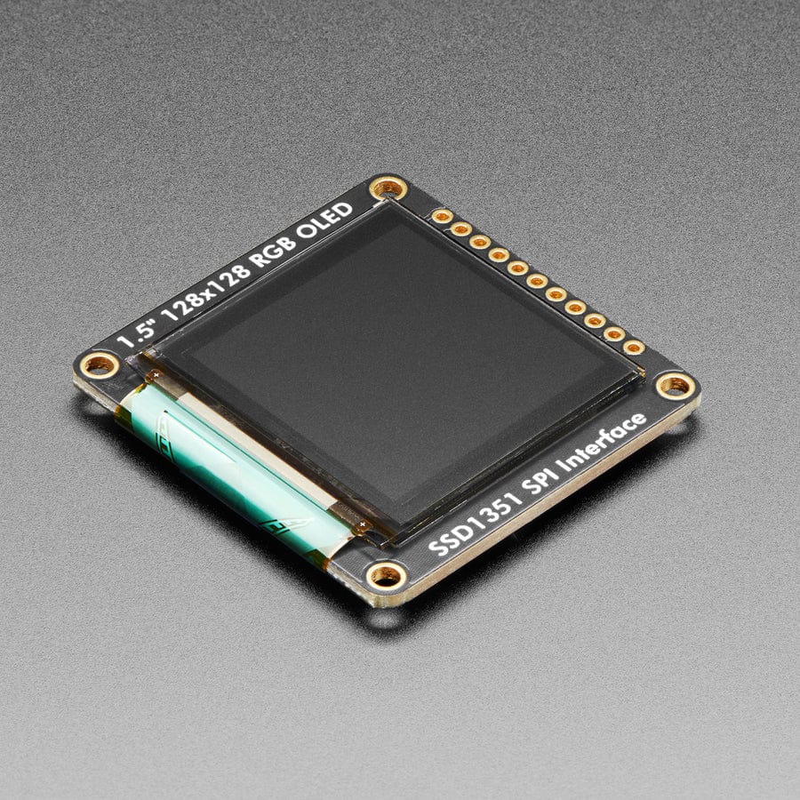 OLED Breakout Board - 16-bit Color 1.5" w/microSD holder - EYESPI Connector by Adafruit - The Pi Hut