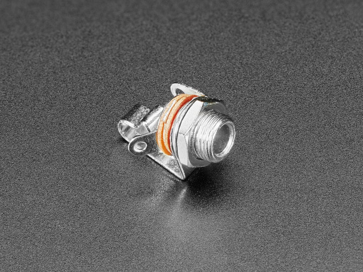 Panel Mount 1/8" / 3.5mm Mono Connector by The Pi Hut - The Pi Hut