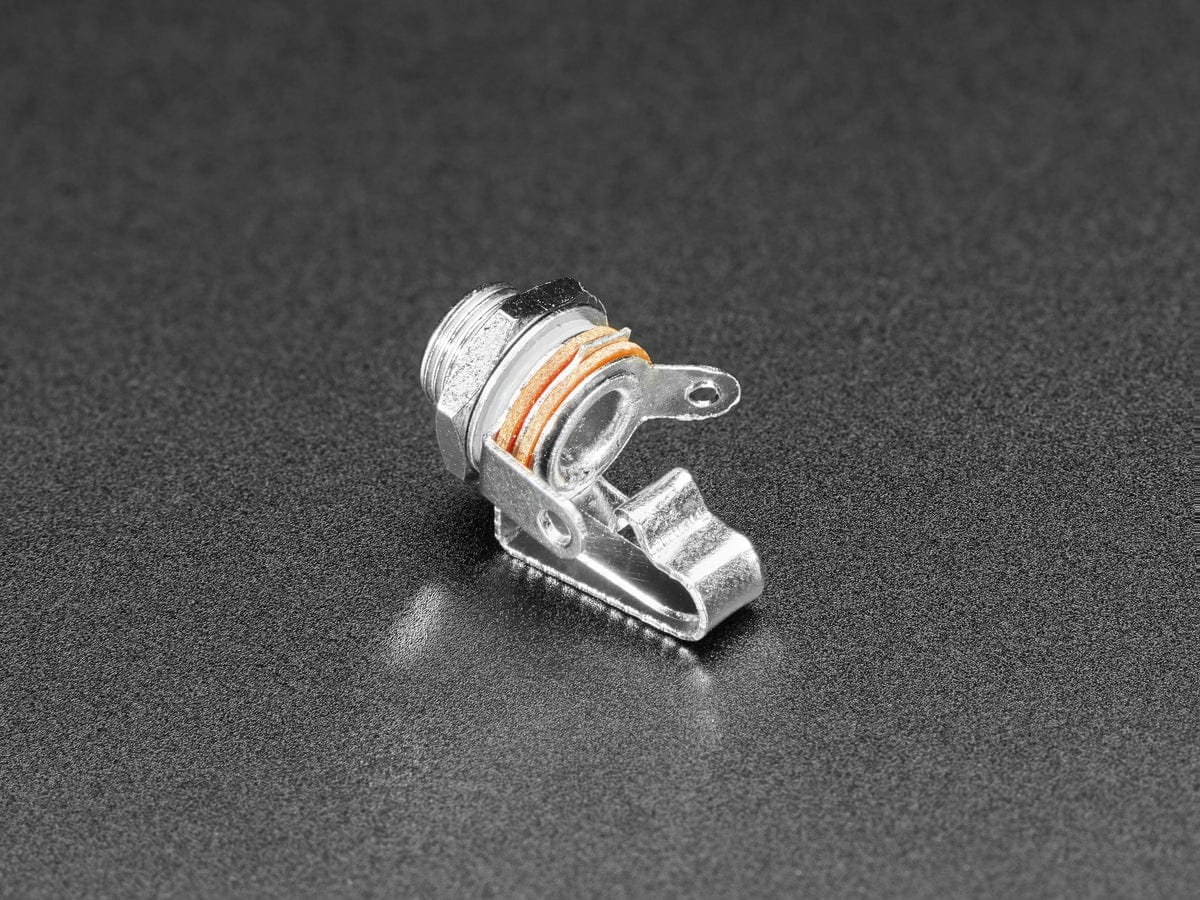 Panel Mount 1/8" / 3.5mm Mono Connector by The Pi Hut - The Pi Hut