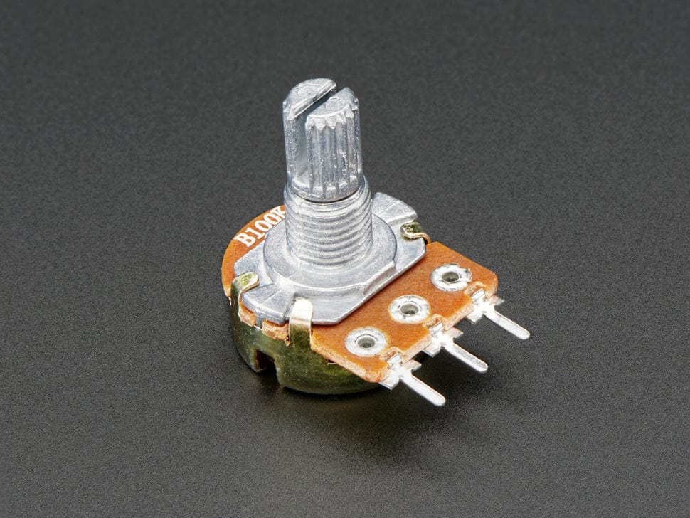 Panel Mount 100K potentiometer (Breadboard Friendly) (100KB) by The Pi Hut - The Pi Hut
