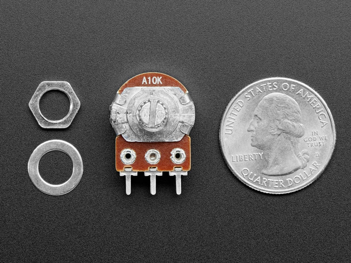 Panel Mount 10K Dual Log Potentiometer (10K Dual Log) by The Pi Hut - The Pi Hut