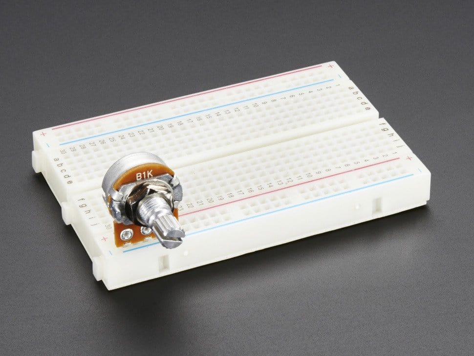 Panel Mount 1K potentiometer (Breadboard Friendly) (1K Linear) by The Pi Hut - The Pi Hut