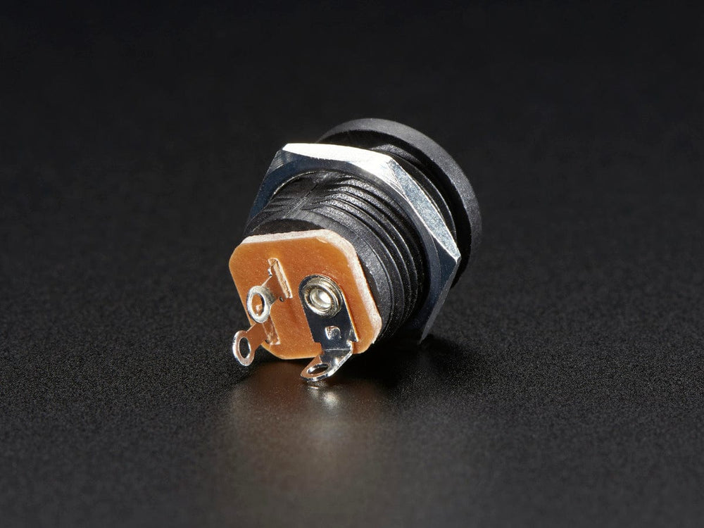 Panel Mount 2.1mm DC barrel jack by The Pi Hut - The Pi Hut