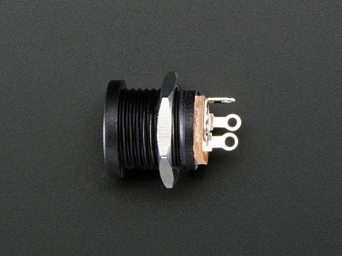 Panel Mount 2.1mm DC barrel jack by The Pi Hut - The Pi Hut