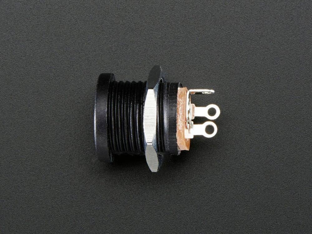 Panel Mount 2.1mm DC barrel jack by The Pi Hut - The Pi Hut