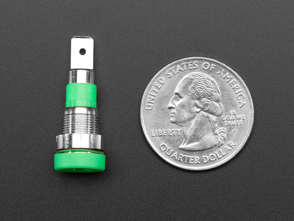 Panel-Mount Banana Jacks 4mm - Pack of 5 Multi-Color by The Pi Hut - The Pi Hut