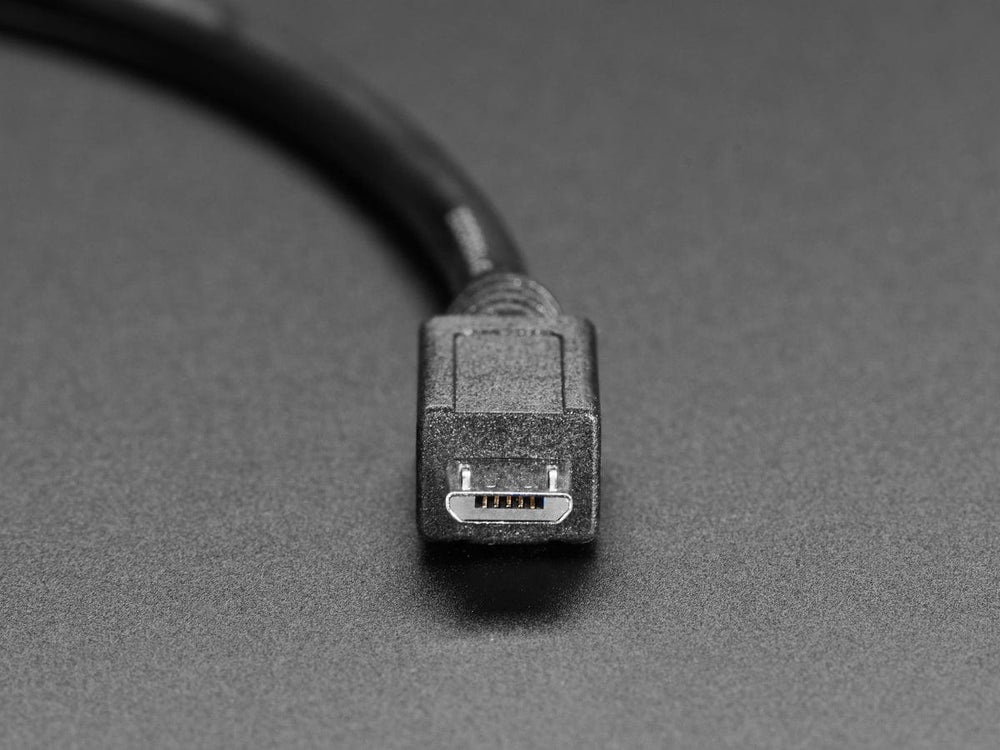 Panel Mount Cable USB C to Micro B Male - 30cm by The Pi Hut - The Pi Hut