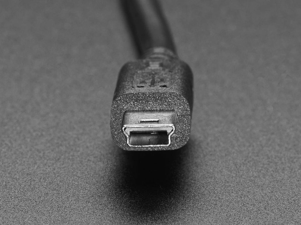 Panel Mount Extension USB Cable - Mini B Male to Mini B Female by The Pi Hut - The Pi Hut