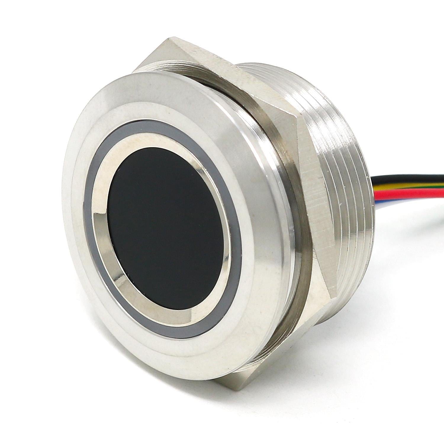 Panel Mount Fingerprint Sensor with Bi-Colour LED Ring (R503) by The Pi Hut - The Pi Hut