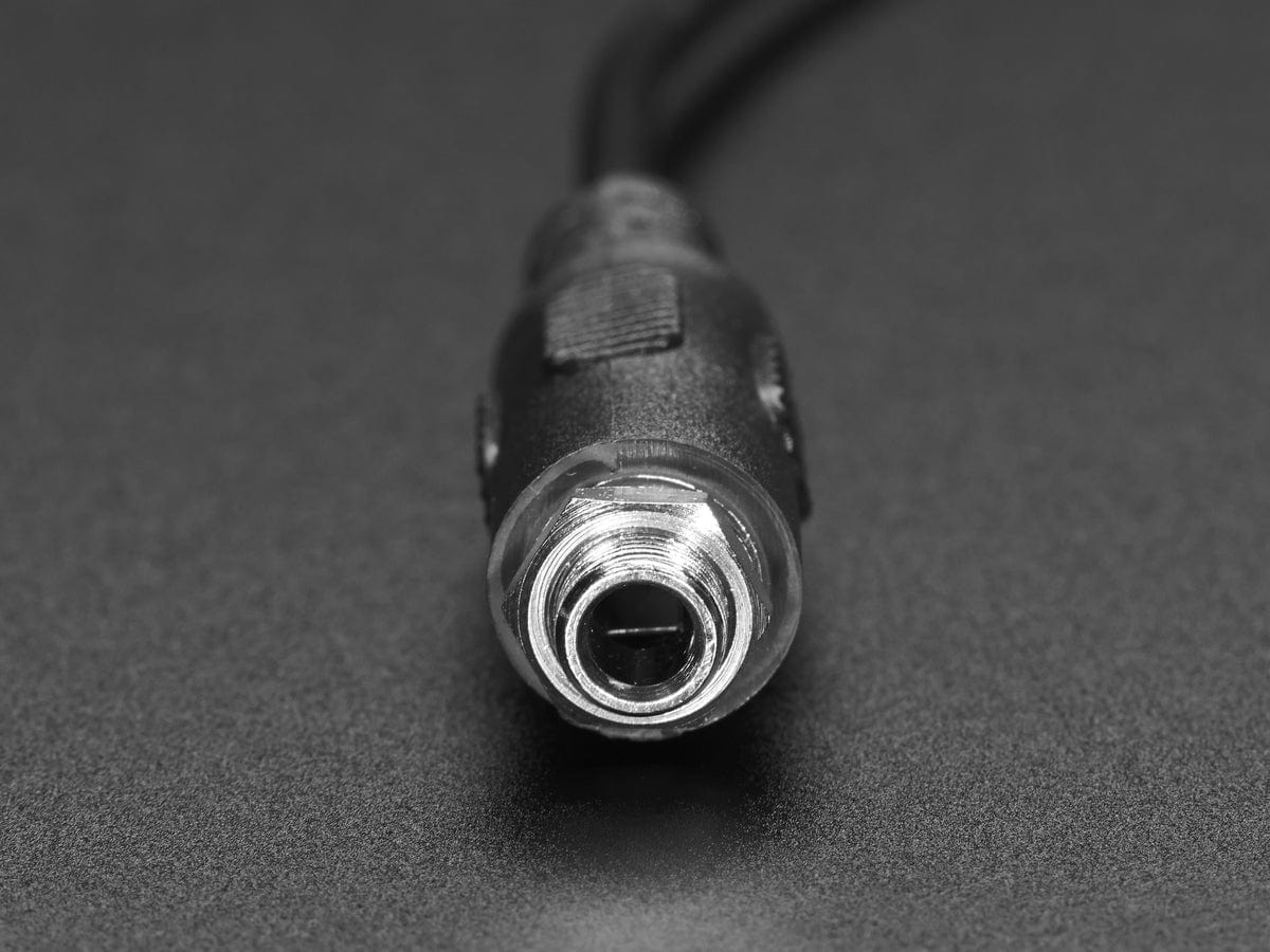 Panel Mount Stereo Audio Extension Cable - 1/8" / 3.5mm by The Pi Hut - The Pi Hut