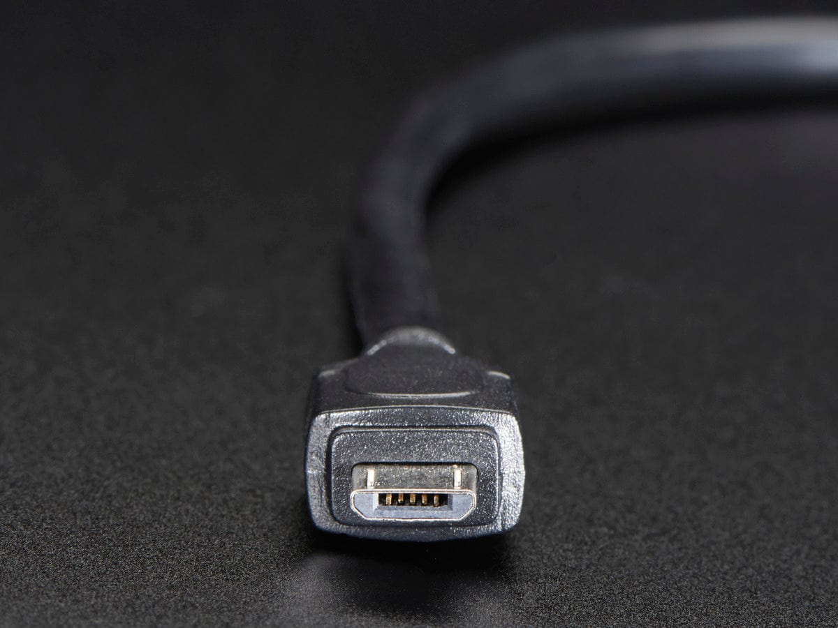 Panel Mount USB Cable - B Female to Micro-B Male by The Pi Hut - The Pi Hut