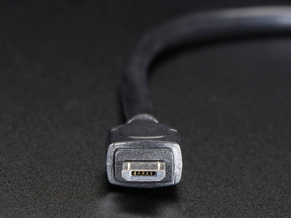 Panel Mount USB Cable - B Female to Micro-B Male by The Pi Hut - The Pi Hut