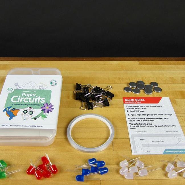 Paper Circuits Conductive Tape Kit by Brown Dog Gadgets - The Pi Hut