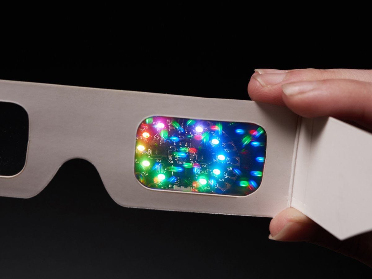 Paper Diffraction Grating Glasses by The Pi Hut - The Pi Hut