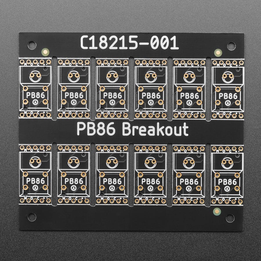 PB86 Step Switch Breadboard-Friendly Breakout PCB - Pack of 12 by Adafruit - The Pi Hut