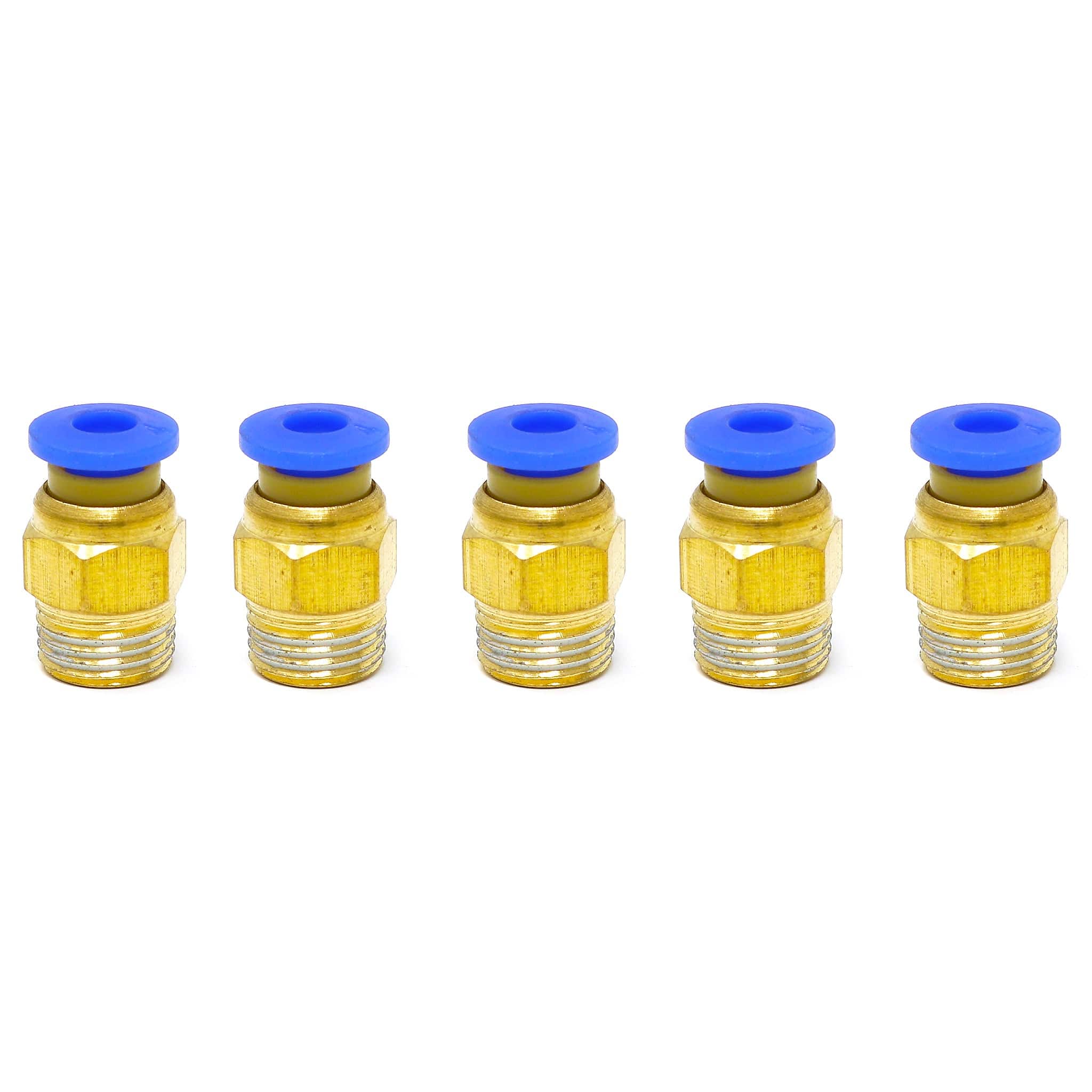 PC4-01 (Blue) Pneumatic Connectors (5-pack) by The Pi Hut - The Pi Hut