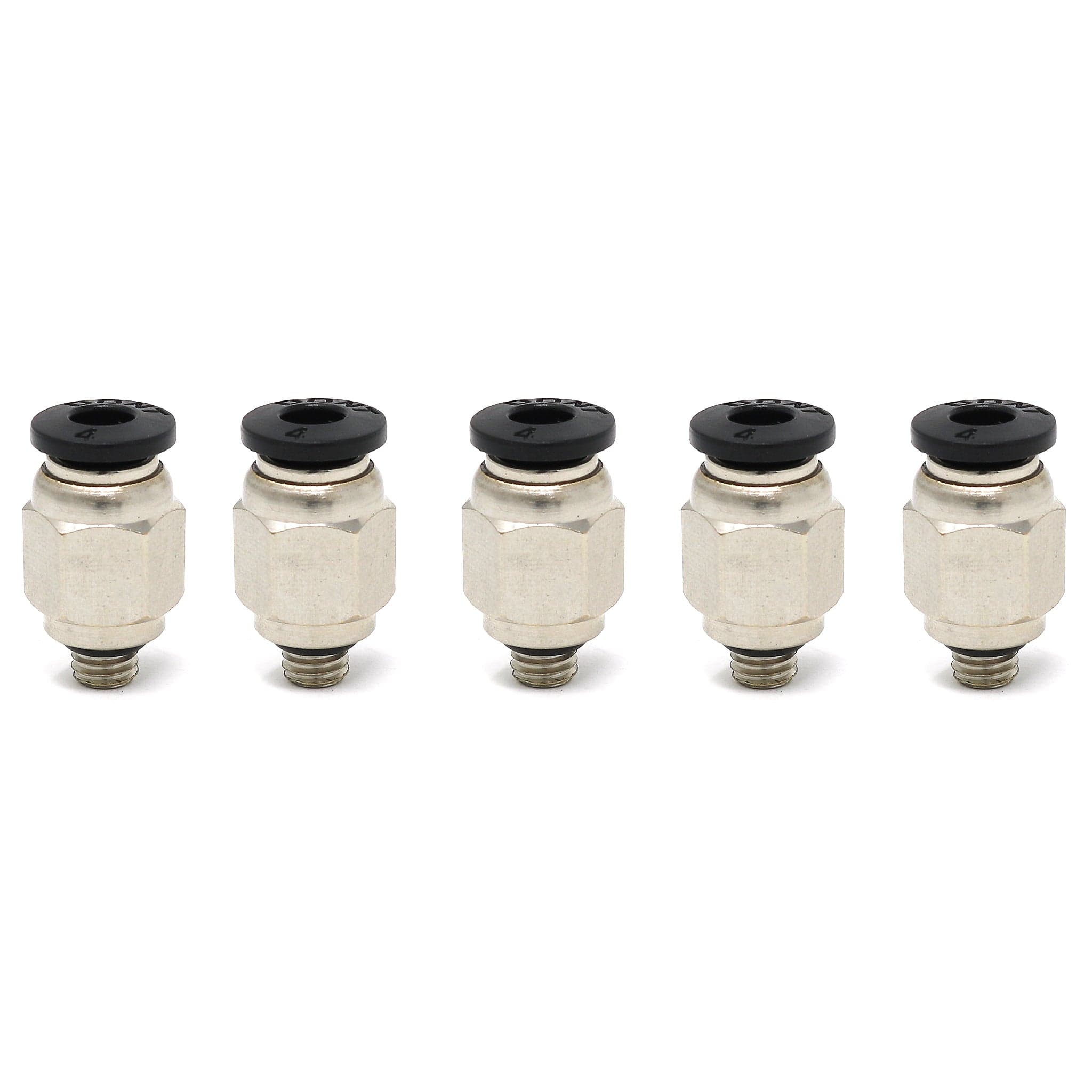 PC4-M5 (Black) Pneumatic Connectors (5-pack) by The Pi Hut - The Pi Hut