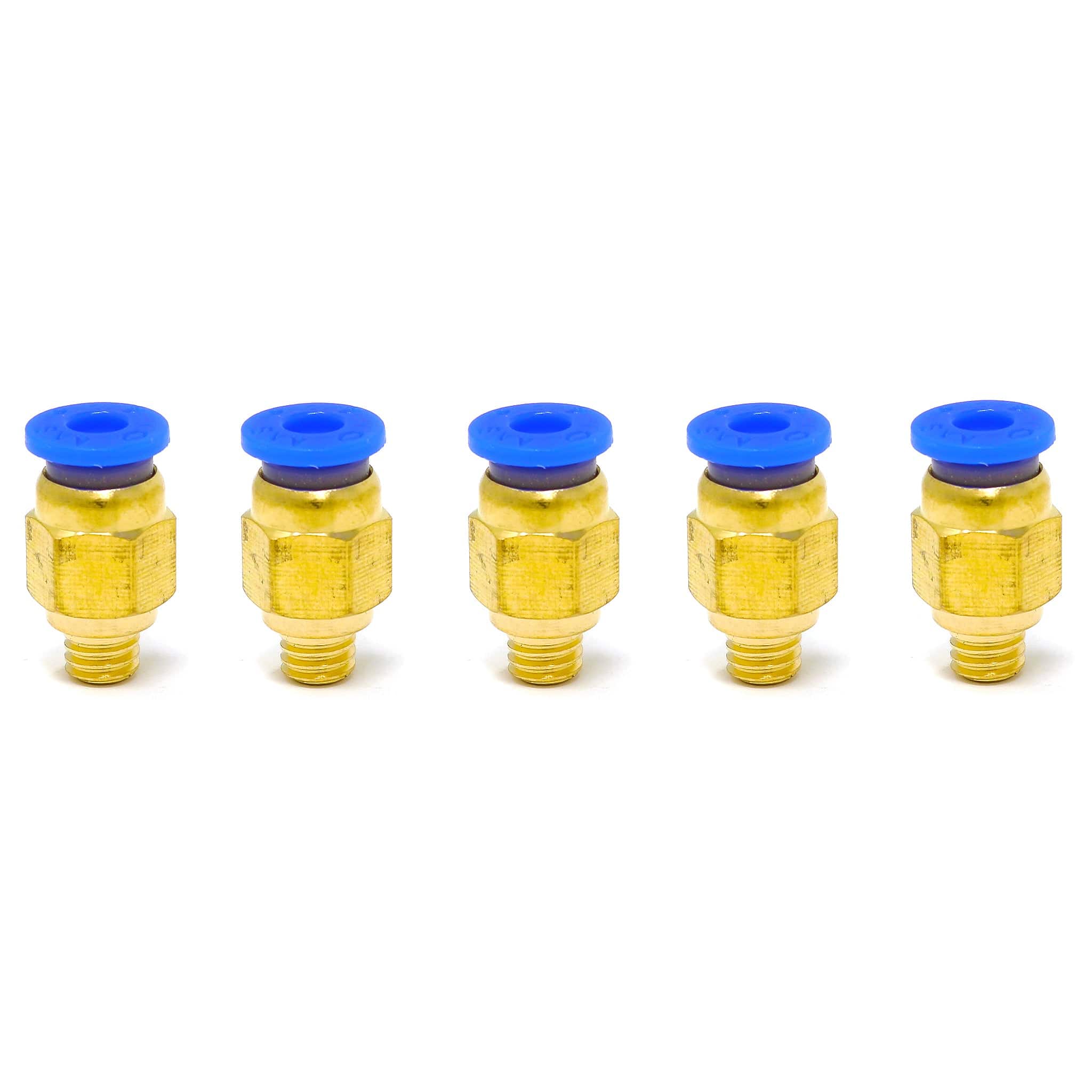 PC4-M6 (Blue) Pneumatic Connectors (5-pack) by The Pi Hut - The Pi Hut