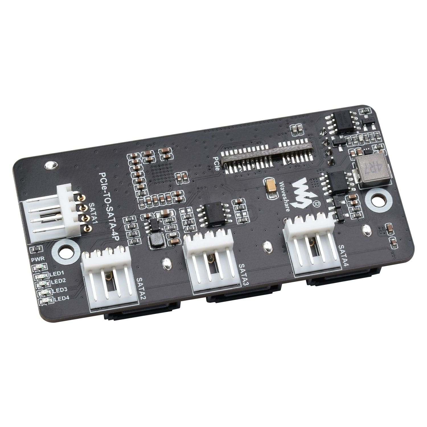 PCI-E to 4-channel SATA 3.0 Adapter for CM4 IO Board by Waveshare - The Pi Hut