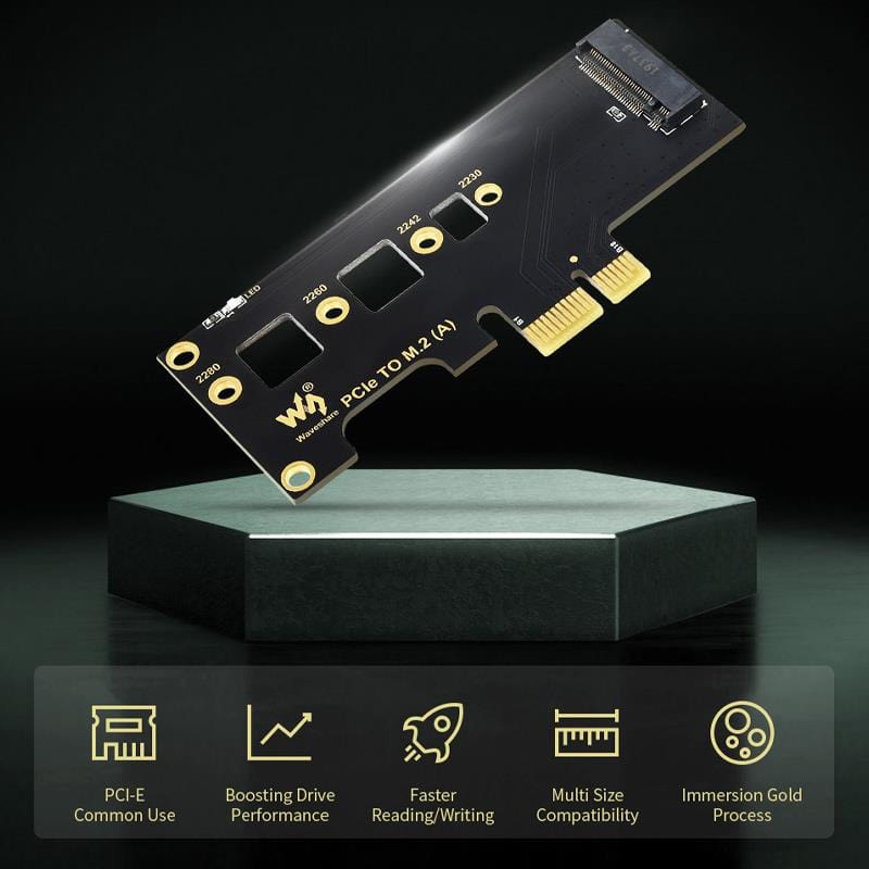 PCIe to M.2 Adapter (A) for Raspberry Pi CM4 IO Board by Waveshare - The Pi Hut