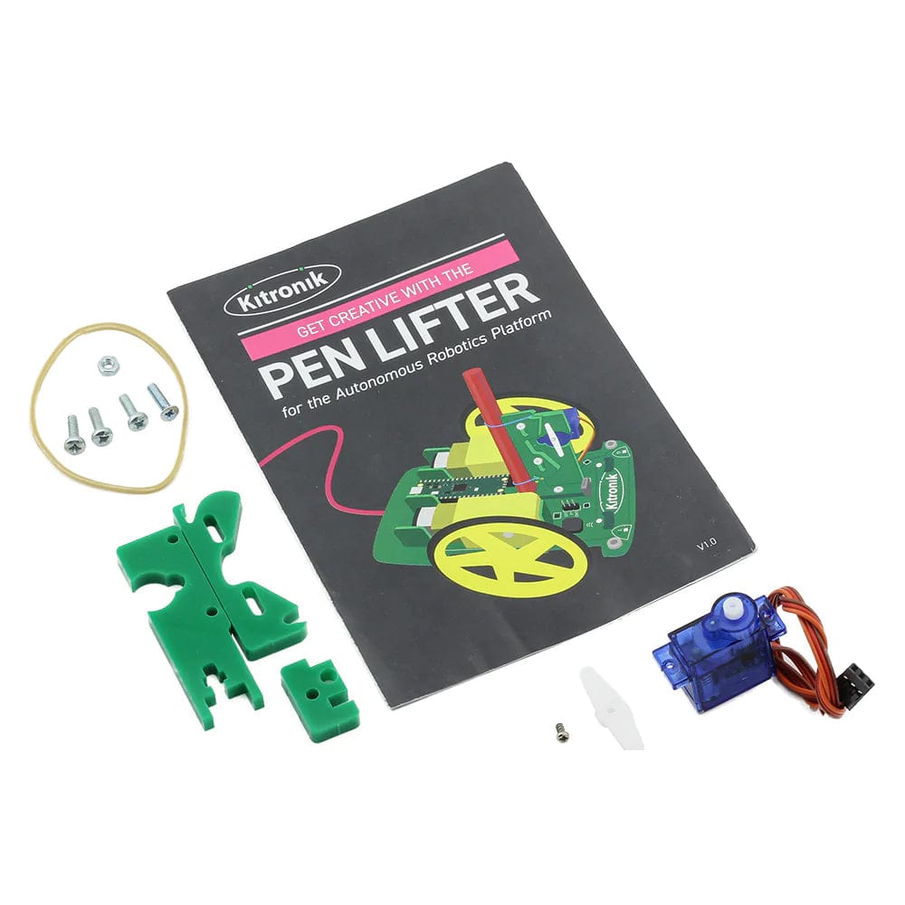 Pen Lifter for the Autonomous Robotics Platform for Pico by Kitronik - The Pi Hut