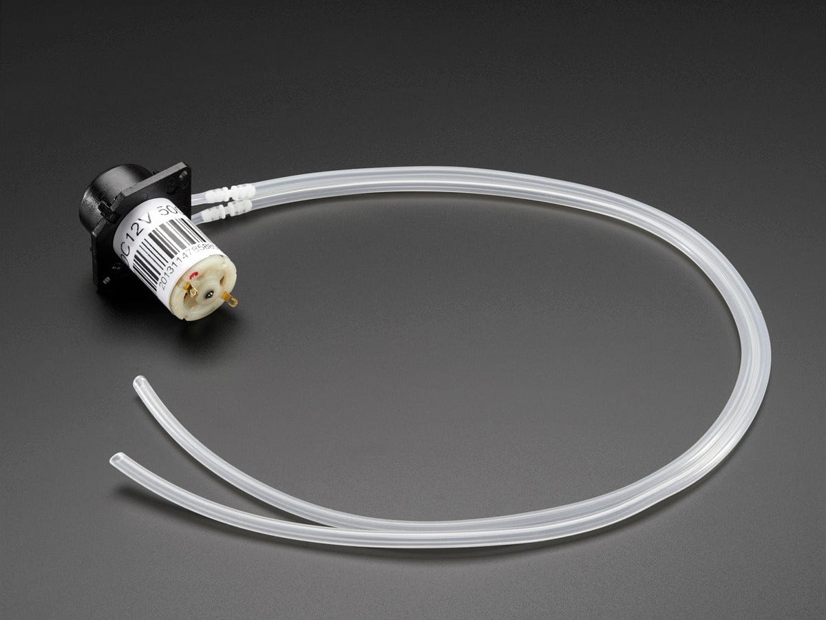 Peristaltic Liquid Pump with Silicone Tubing - 12V DC Power by The Pi Hut - The Pi Hut