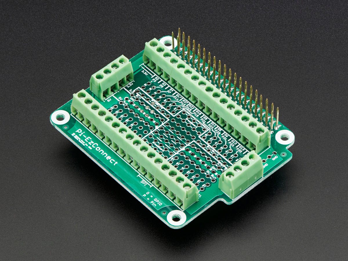 Pi-EzConnect Terminal Block Breakout HAT by The Pi Hut - The Pi Hut