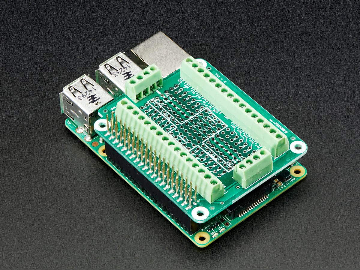 Pi-EzConnect Terminal Block Breakout HAT by The Pi Hut - The Pi Hut