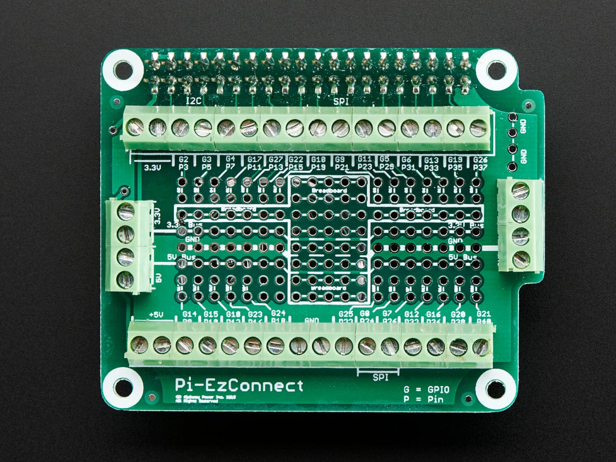 Pi-EzConnect Terminal Block Breakout HAT by The Pi Hut - The Pi Hut