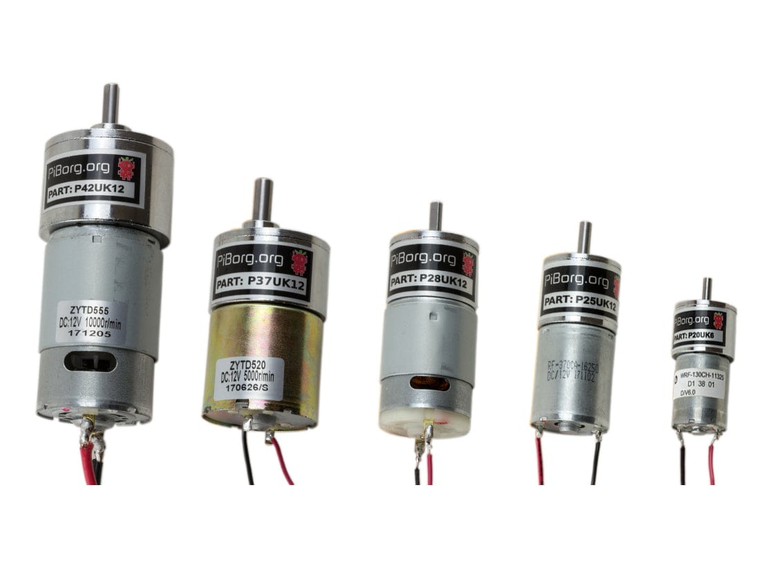 PiBorg 37D Motor - 12V 300RPM by ModMyPi - The Pi Hut