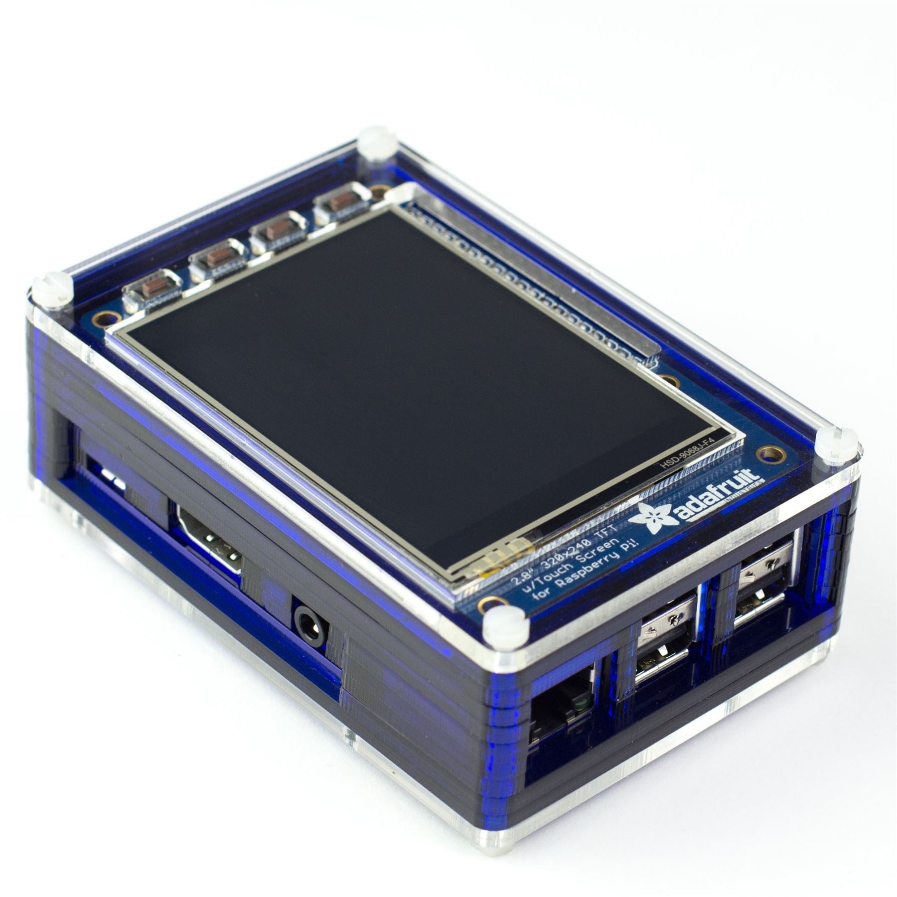 Pibow PiTFT+ for Raspberry Pi 3/3B+ by Pimoroni - The Pi Hut