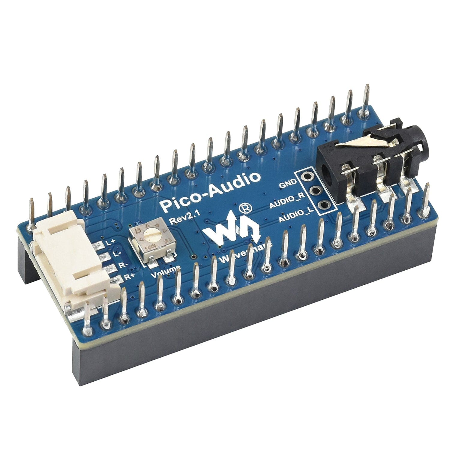 Pico Audio - Audio Module for Raspberry Pi Pico (Inc. Speakers) by Waveshare - The Pi Hut