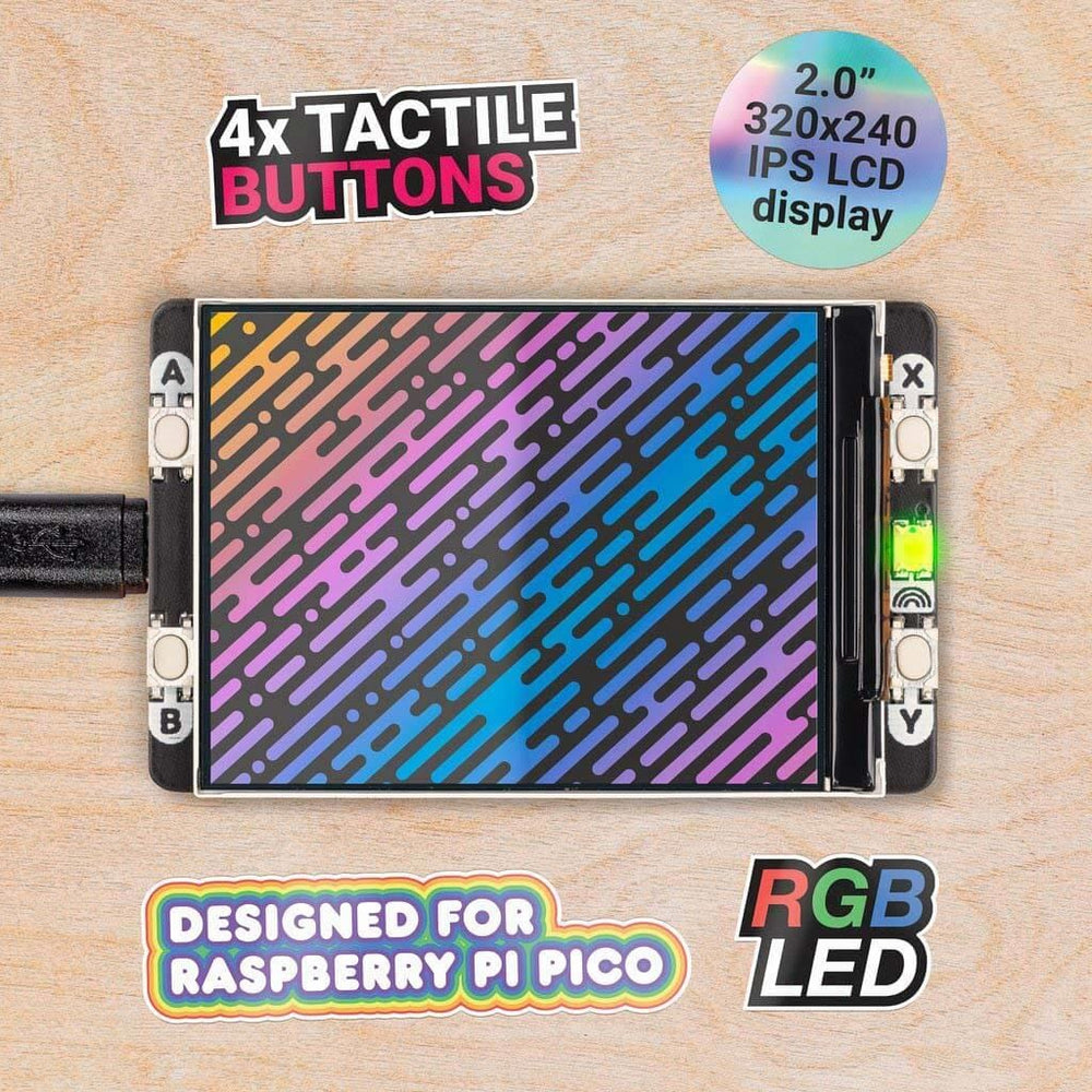 Pico Display Pack 2.0 by Pimoroni - The Pi Hut