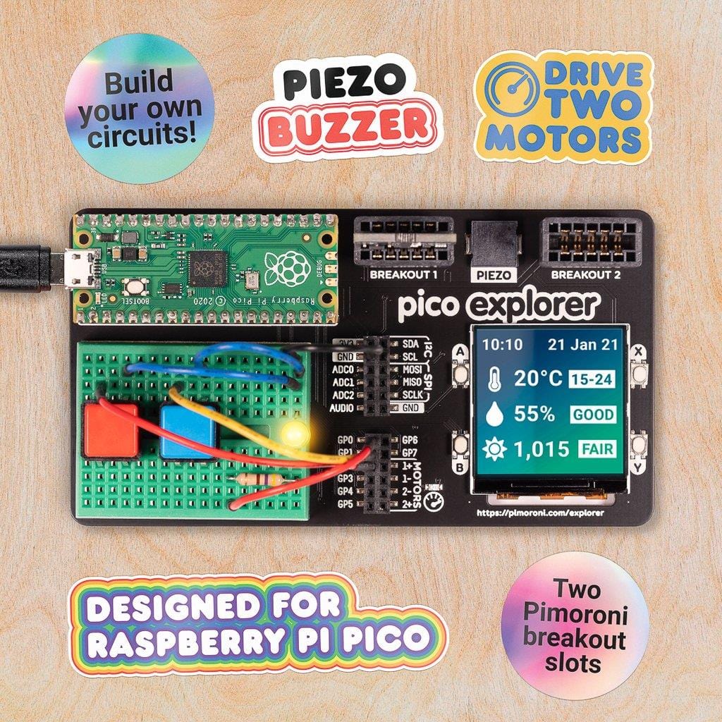 Pico Explorer Base by Pimoroni - The Pi Hut