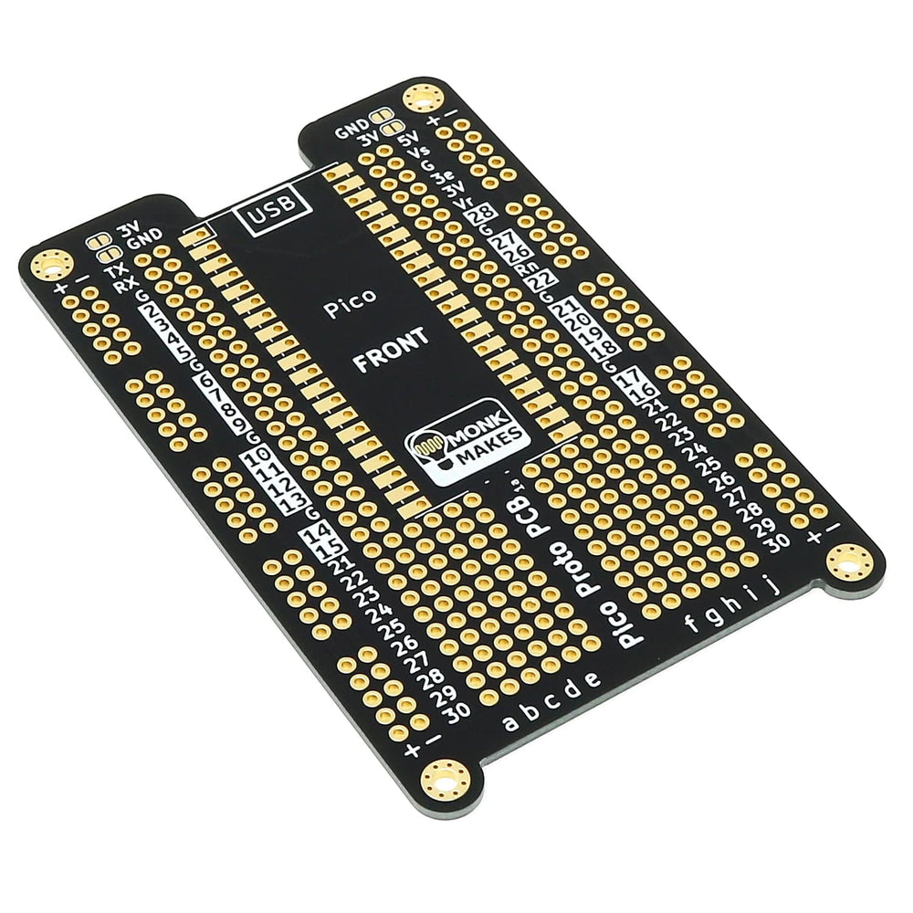 Pico Proto PCB by Monk Makes - The Pi Hut