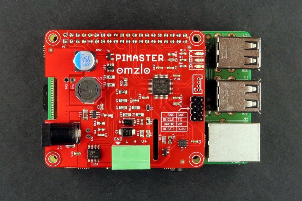 PiMaster HAT - IoT Gateway for Raspberry Pi (unsoldered) by Omzlo - The Pi Hut