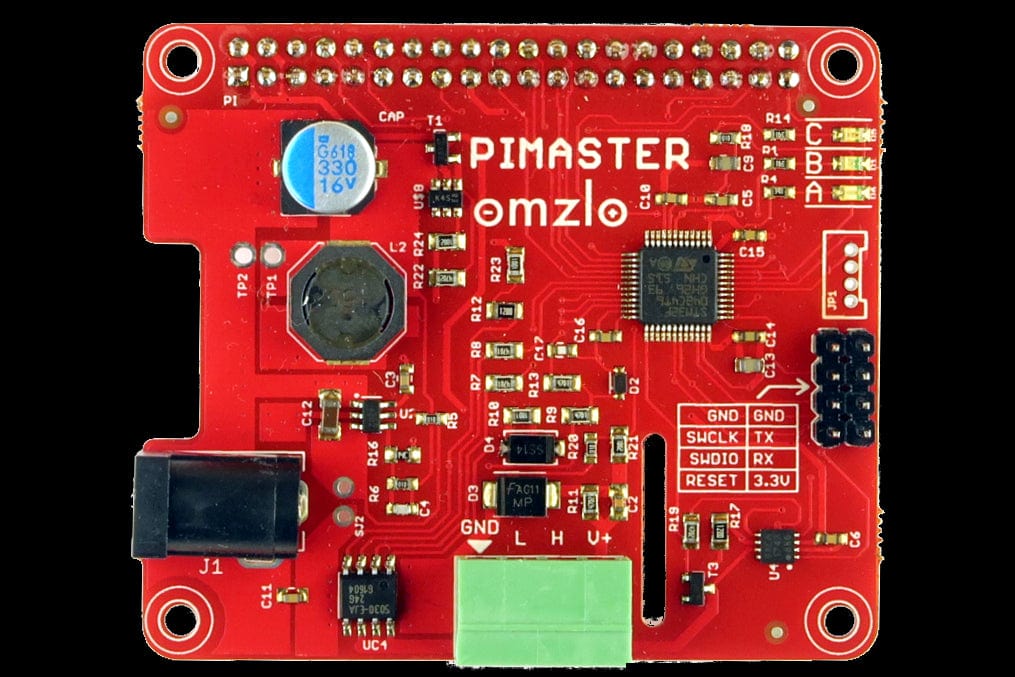 PiMaster HAT - IoT Gateway for Raspberry Pi (unsoldered) by Omzlo - The Pi Hut